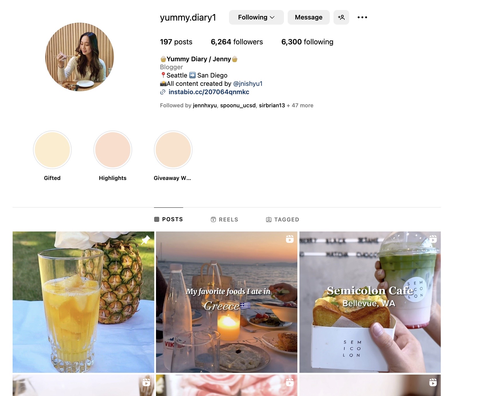 Instagram Food Blog